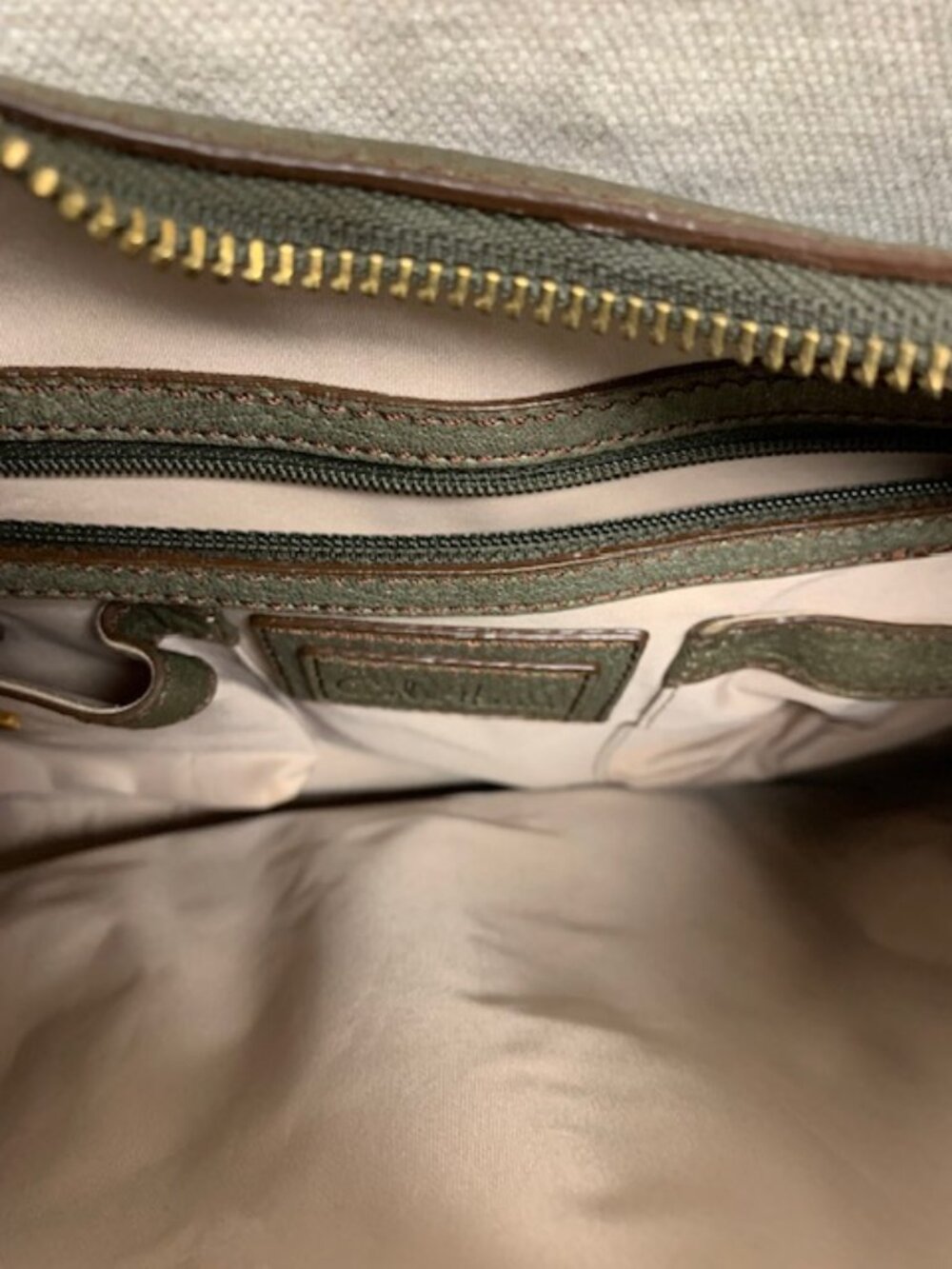 Cole Haan Olive Green Hobo Bag Purse Y2K - Picture 5 of 12